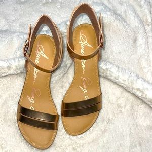 America Rag SZ 9 Sandles Open Toe Rose Gold💗💗